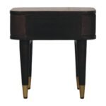 Belmont Bedside Table - Velvet Mocha - Solid Mango Wood - W45cm - Image 7