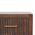Belmont 2-Drawer Nightstand - Velvet Mocha Finish - Solid Wood - H55cm - Image 3