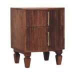 Harper Nightstand - Amber Oak Finish - Solid Mango Wood - W42cm - Image 2