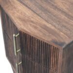 Harper Nightstand - Amber Oak Finish - Solid Mango Wood - W42cm - Image 4