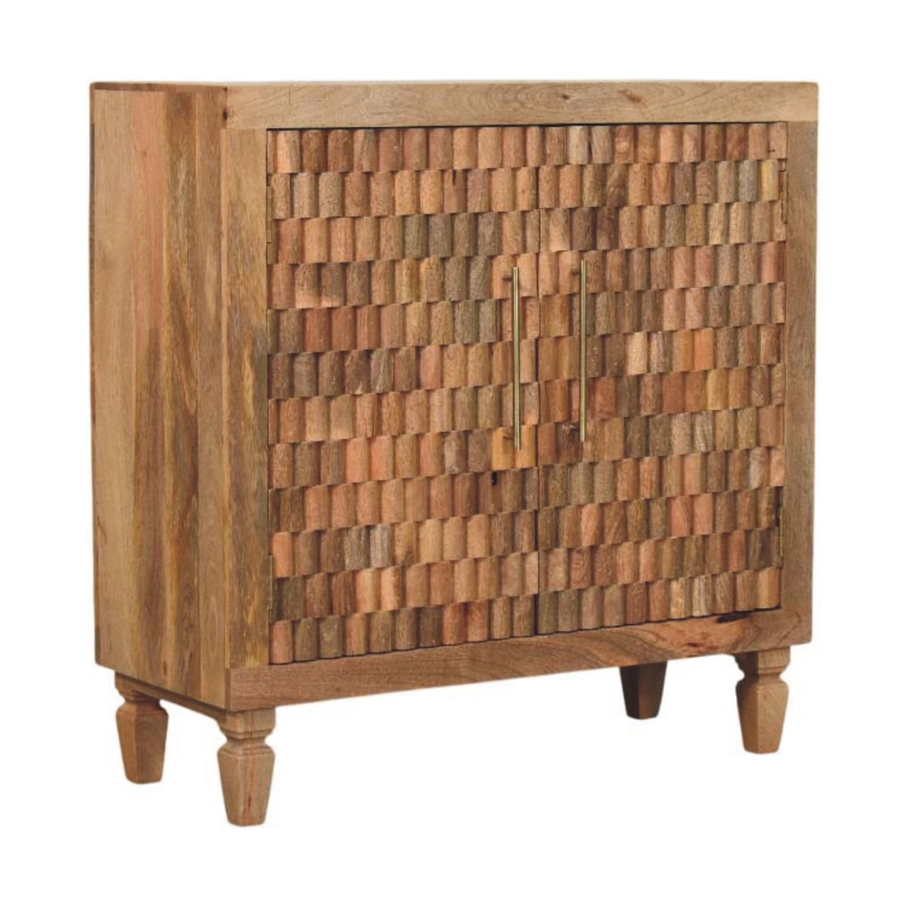IN4088-2.jpg Marbella Storage Cabinet - Golden Teak - 3D Carved Wood - W85cm - Image 1