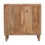 Marbella Storage Cabinet - Golden Teak - 3D Carved Wood - W85cm - Image 8