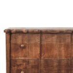 Camille Chest of Drawers - Roasted Almond Finish - Solid Wood - W85cm - Image 3