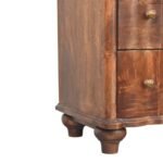 Camille Chest of Drawers - Roasted Almond Finish - Solid Wood - W85cm - Image 6