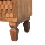Arno Bedside Table - Golden Teak Finish - Solid Mango Wood - H60cm - Image 6