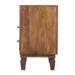Arno Bedside Table - Golden Teak Finish - Solid Mango Wood - H60cm - Image 7