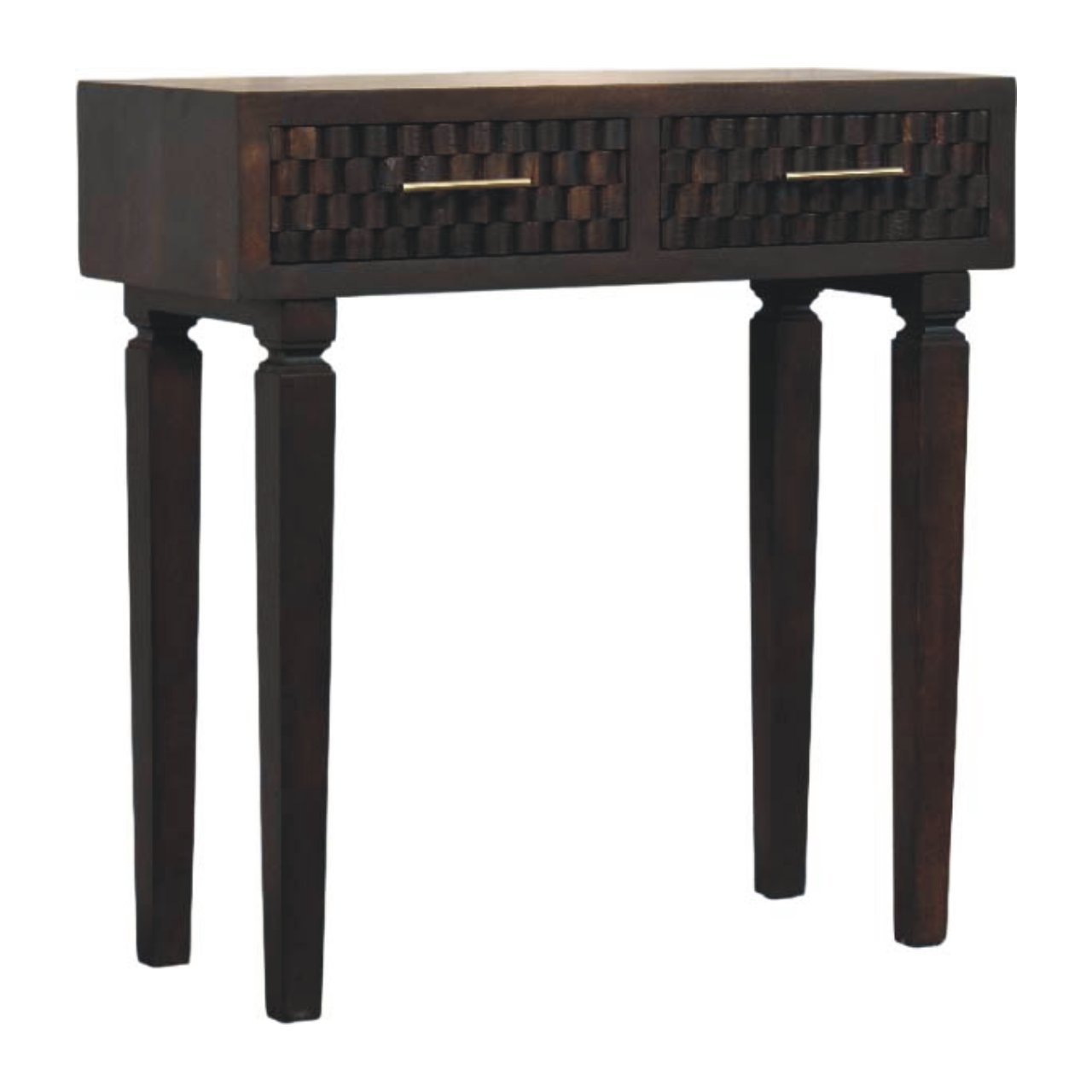 IN4106-2.jpg Arno Console Table - Velvet Mocha - Solid Mango Wood - W80cm - Image 1