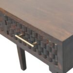 Arno Console Table - Velvet Mocha - Solid Mango Wood - W80cm - Image 4