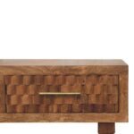 Arno Console Table - Golden Teak Finish - Solid Mango Wood - W80cm - Image 3