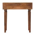 Arno Console Table - Golden Teak Finish - Solid Mango Wood - W80cm - Image 8