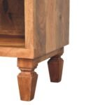 Arno Shoe Storage Bench 87cm Solid Mango Wood Golden Teak - Image 6