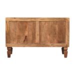 Arno Shoe Storage Bench 87cm Solid Mango Wood Golden Teak - Image 8