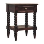 Vienna 1-Drawer Nightstand - Winewood Oak Finish - Solid Wood - H60cm - Image 2