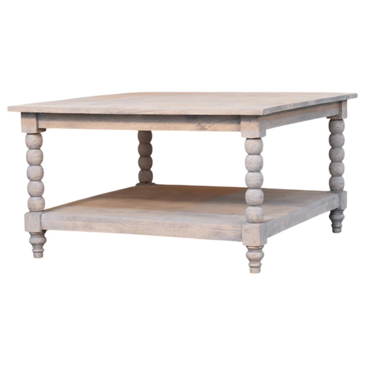 IN4135-2.jpg Barclay Square Coffee Table 80cm Solid Mango Wood Acid Wash - Image 1