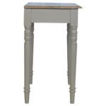 Hand Painted Writing Desk - French Grey & Oak Top - W80cm - Image 8