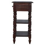 Turned Leg Occasional Table - Solid Mango Wood - Hallway - W60cm - Image 6
