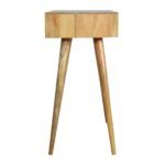 Pink Gradient Dressing Table 100cm Solid Mango Wood with Mirror - Image 7