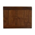 Floating Curved Bedside Table - Chestnut Finish - Wall Mounted - W45cm - Image 6