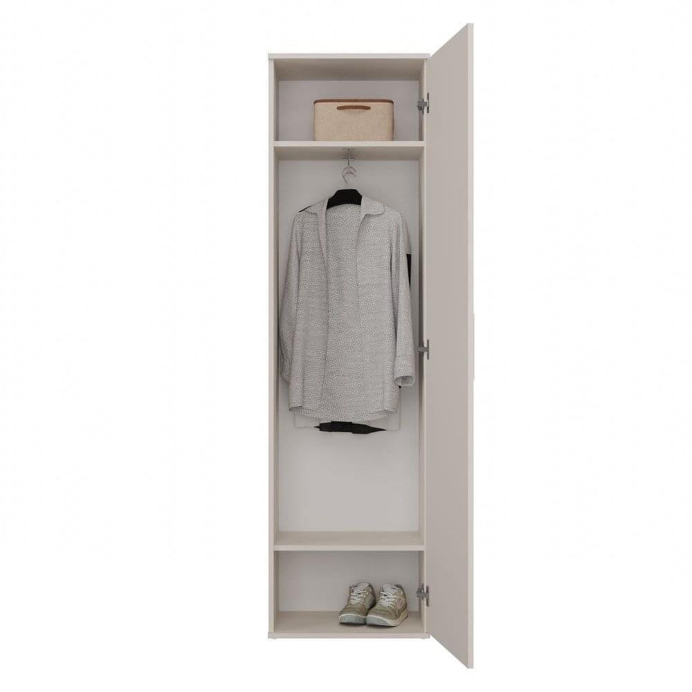 Duo Wardrobe with Mirror - Cashmere Beige - Image 5