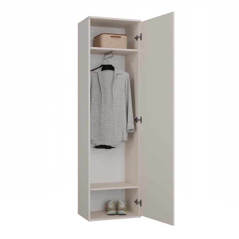 Duo Wardrobe with Mirror - Cashmere Beige - Image 9
