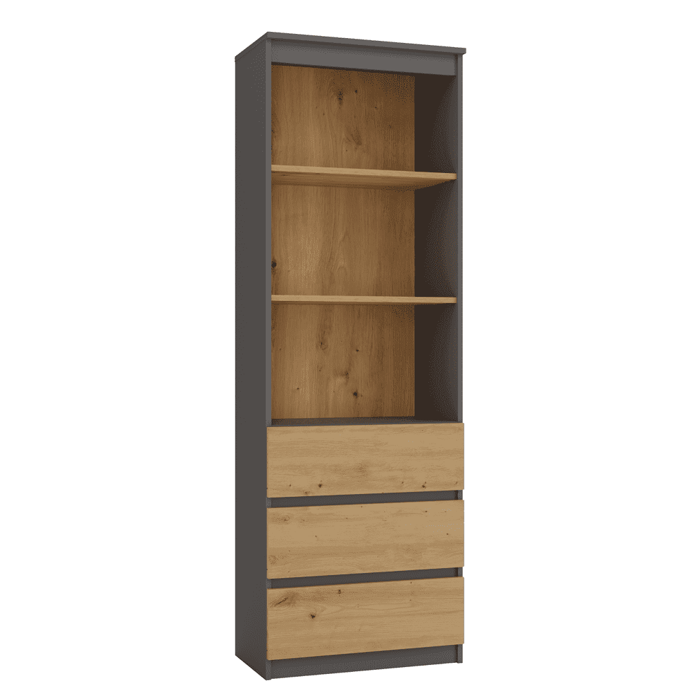 Atlas RS-60 Anthracite Oak Bookcase - Image 1