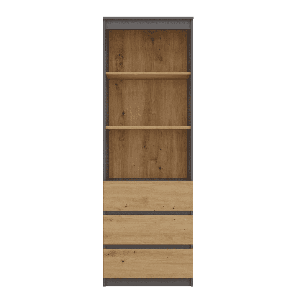 Atlas RS-60 Anthracite Oak Bookcase - Image 2